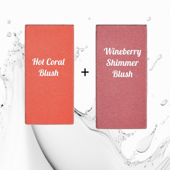 Hot Coral Shimmer Bundle 2 Chromafusion Blush - - Picture 12 of 12